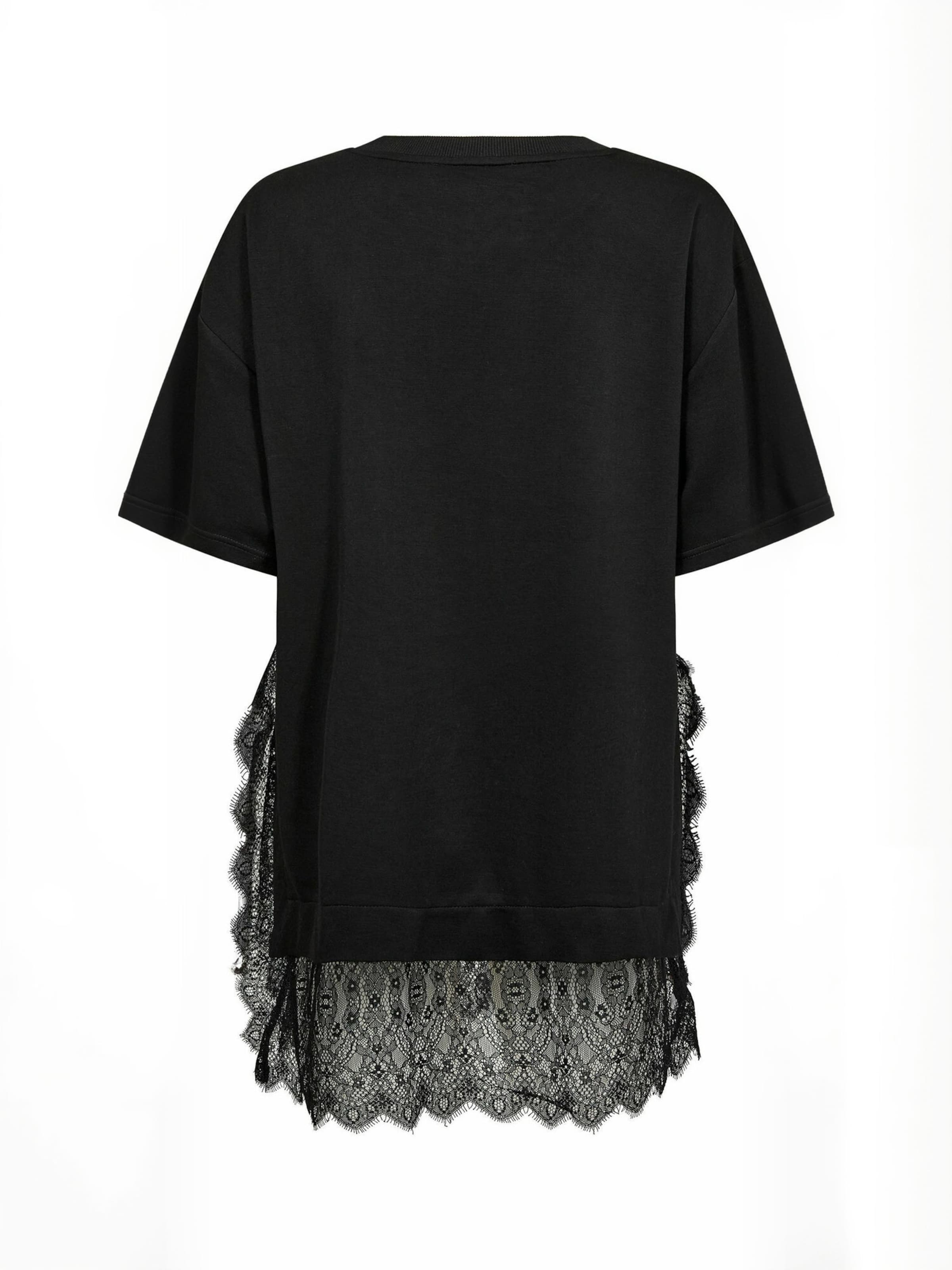Top ' LersonCC ' de la co'couture pe negru