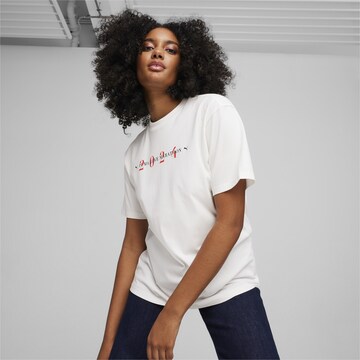 PUMA Functioneel shirt 'Love Marathon Grafik' in Wit