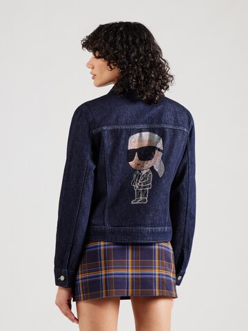 Giacca di mezza stagione 'Rhinestone' di Karl Lagerfeld in blu: frontale