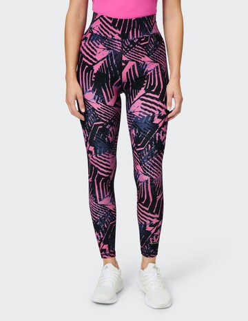 VENICE BEACH Skinny Workout Pants in Pink: front