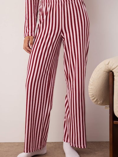 Trendyol Pidžaama burgundia / valge, Tootevaade