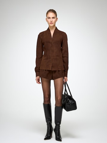 V S P Shirt 'Talia' in Brown