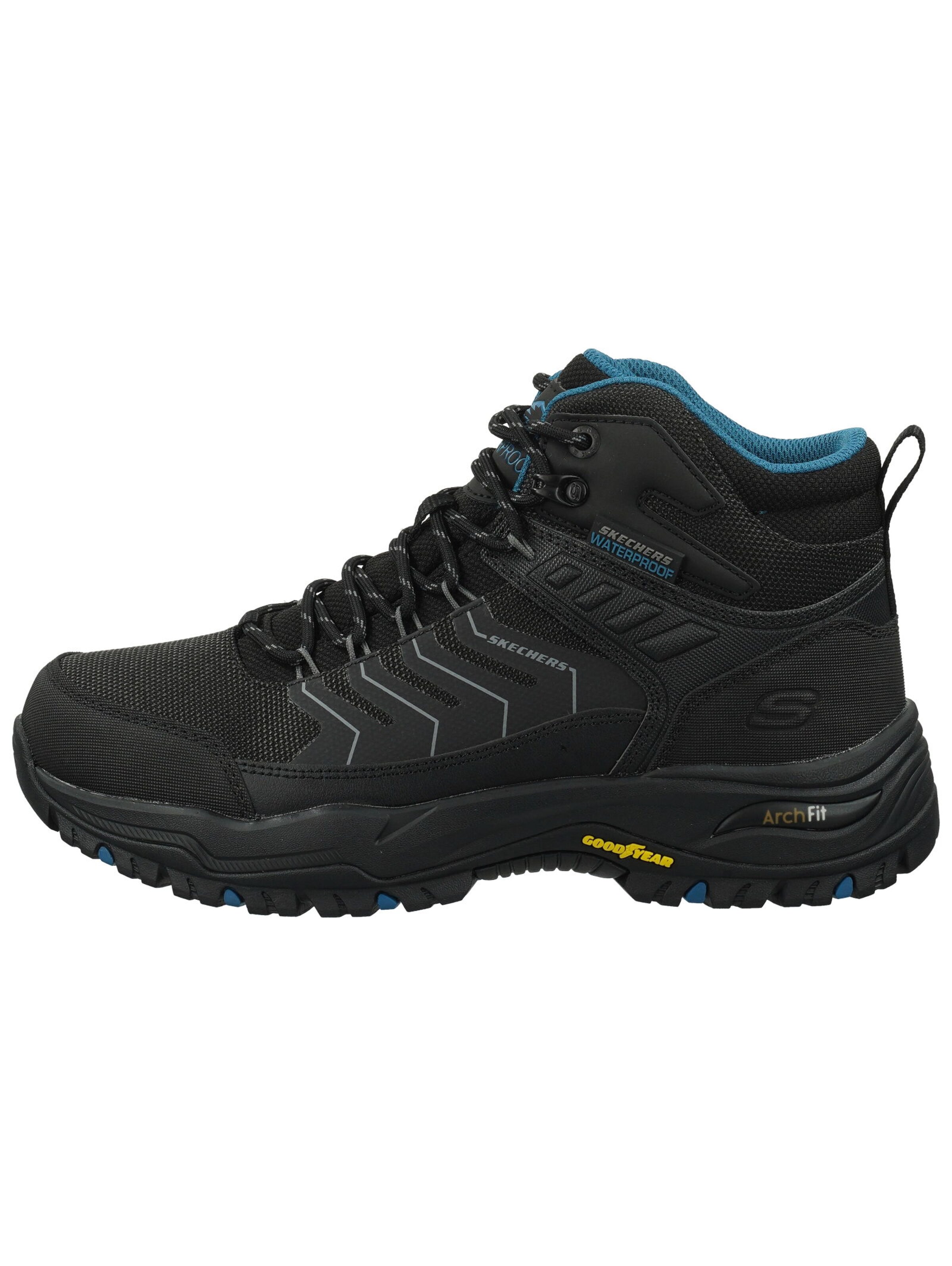 SKECHERS Lace-up boots 'Arch Fit Dawson - Raveno' in Black