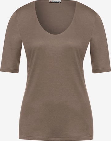 STREET ONE Shirt in Brown: front