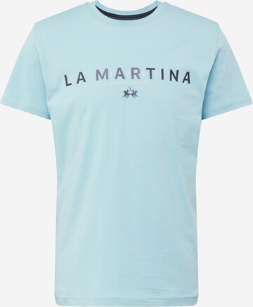 La Martina - Camisa em azul: frente