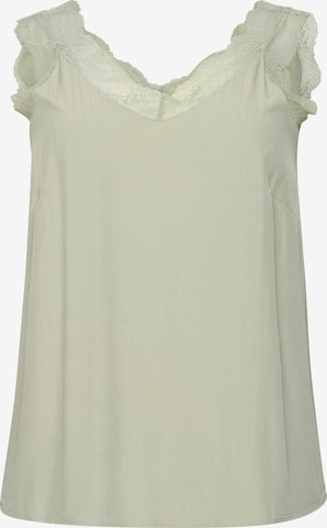 KAFFE CURVE Blouse in Groen: voorkant