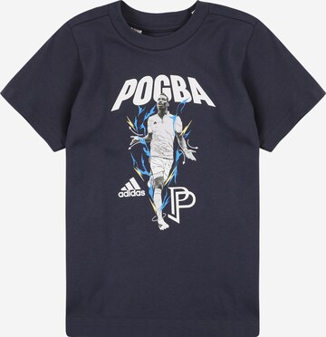 ADIDAS PERFORMANCE Shirt 'Pogba Graphic' in Blue: front