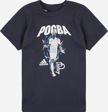 ADIDAS PERFORMANCE Shirt 'Pogba Graphic' in Blue: front