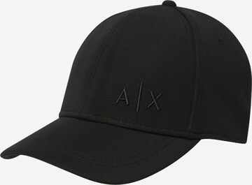 ARMANI EXCHANGE Cap in Black: front