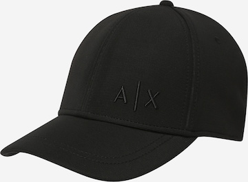 Casquette ARMANI EXCHANGE en noir : devant