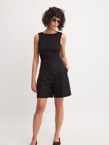 NA-KD Shirtbody in Schwarz