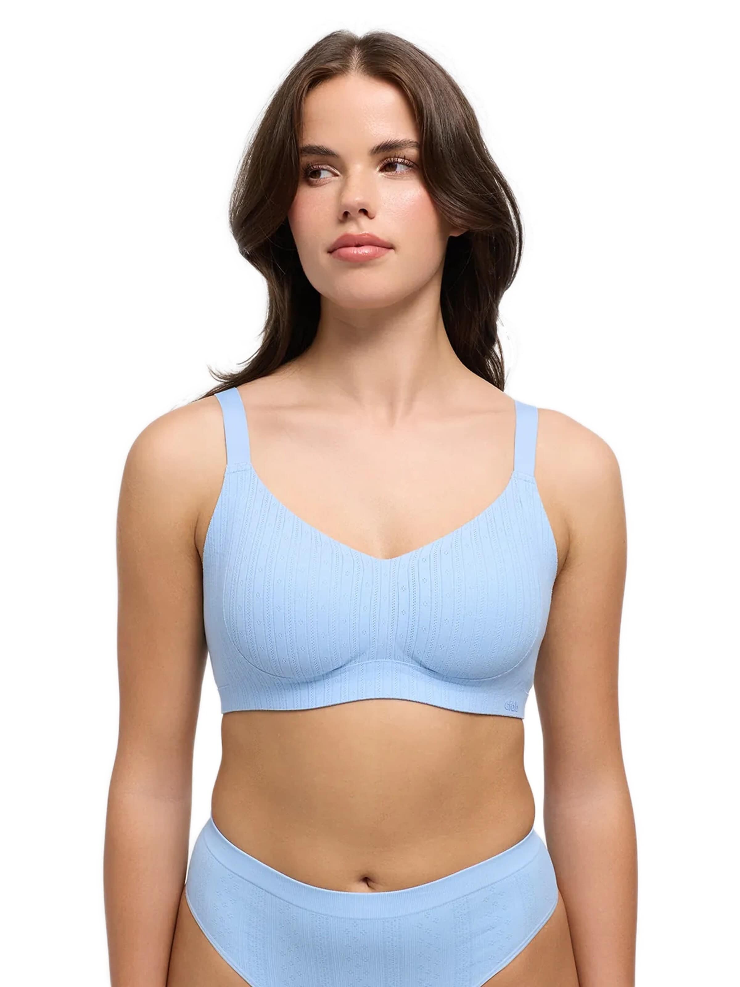 cfab Push-up BH 'Jaquard Seamless Compact Push-Up BH' in Blauw