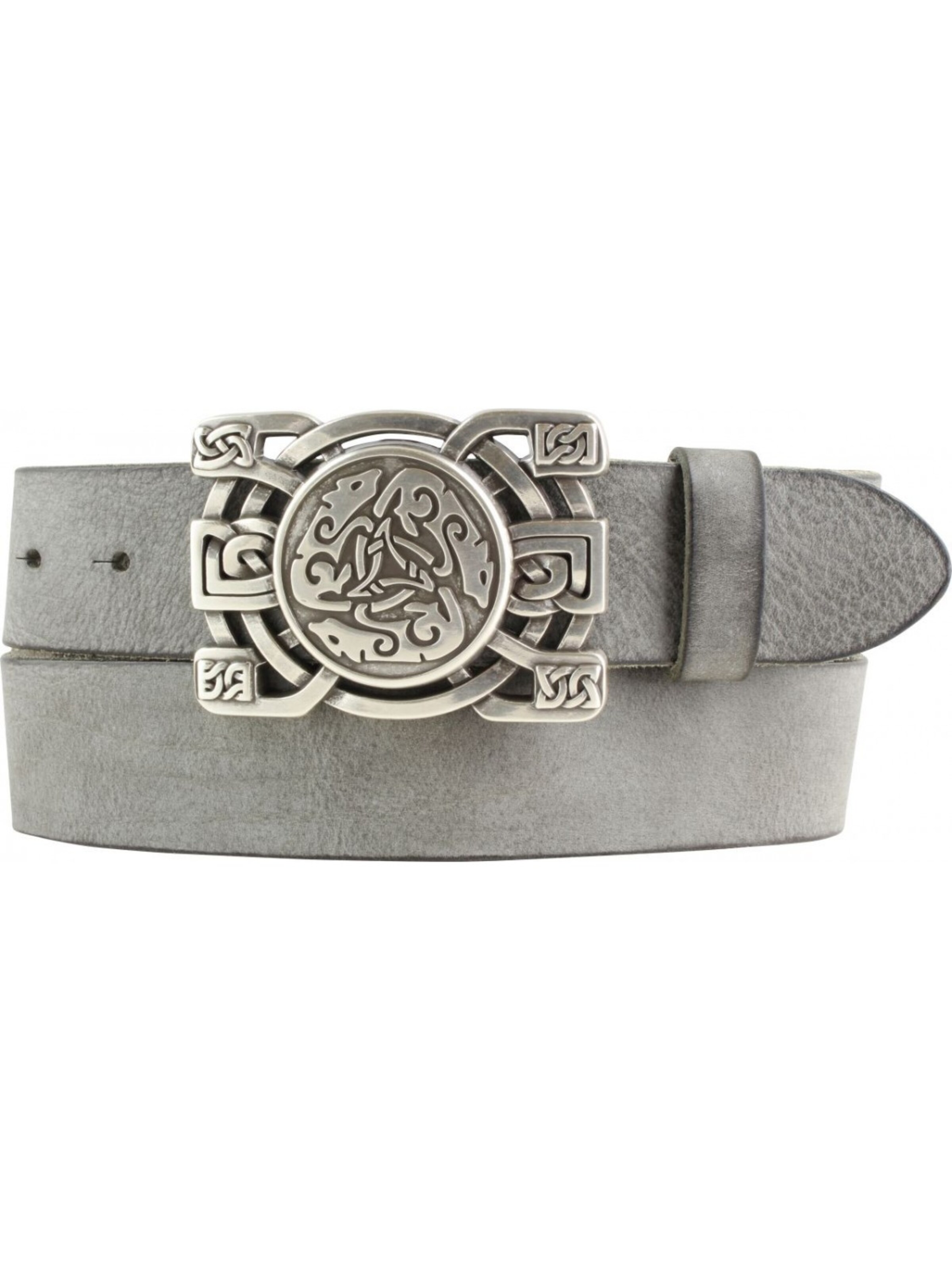 BELTINGER Gürtel 'Treviso'‌‌‌‌‌‌‌‌‌ in Grau: Vorderseite