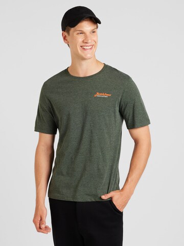 JACK & JONES T-Shirt 'JJERIK' in Grün: Vorderseite