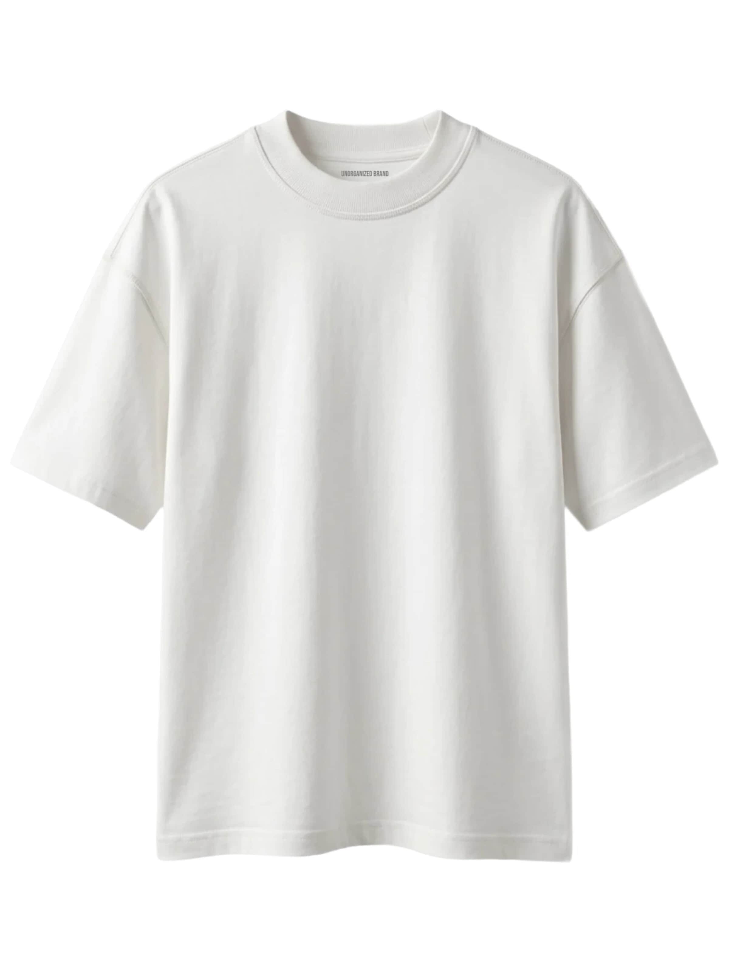 UNORGANIZED BRAND Shirt 'SCHWERES COMFORT T15' in Wit: voorkant