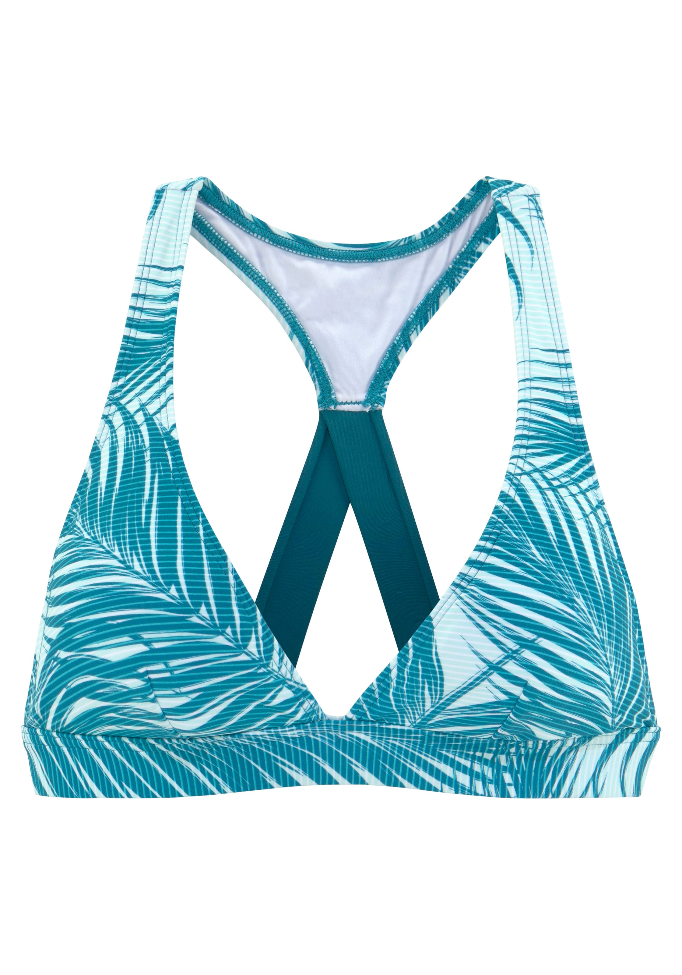 LASCANA ACTIVE Triangel Sportbikinitop in Blau: Vorderseite