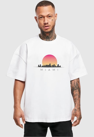 T-Shirt 'Miami' Merchcode en blanc : devant