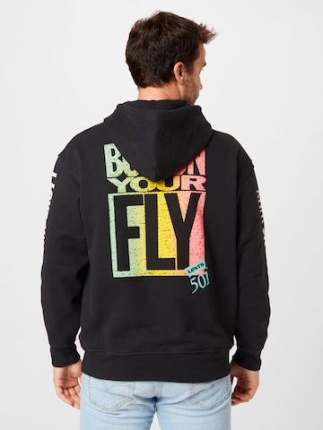 LEVI'S ® Regular fit Sweatshirt 'Relaxed Graphic Hoodie' in Zwart