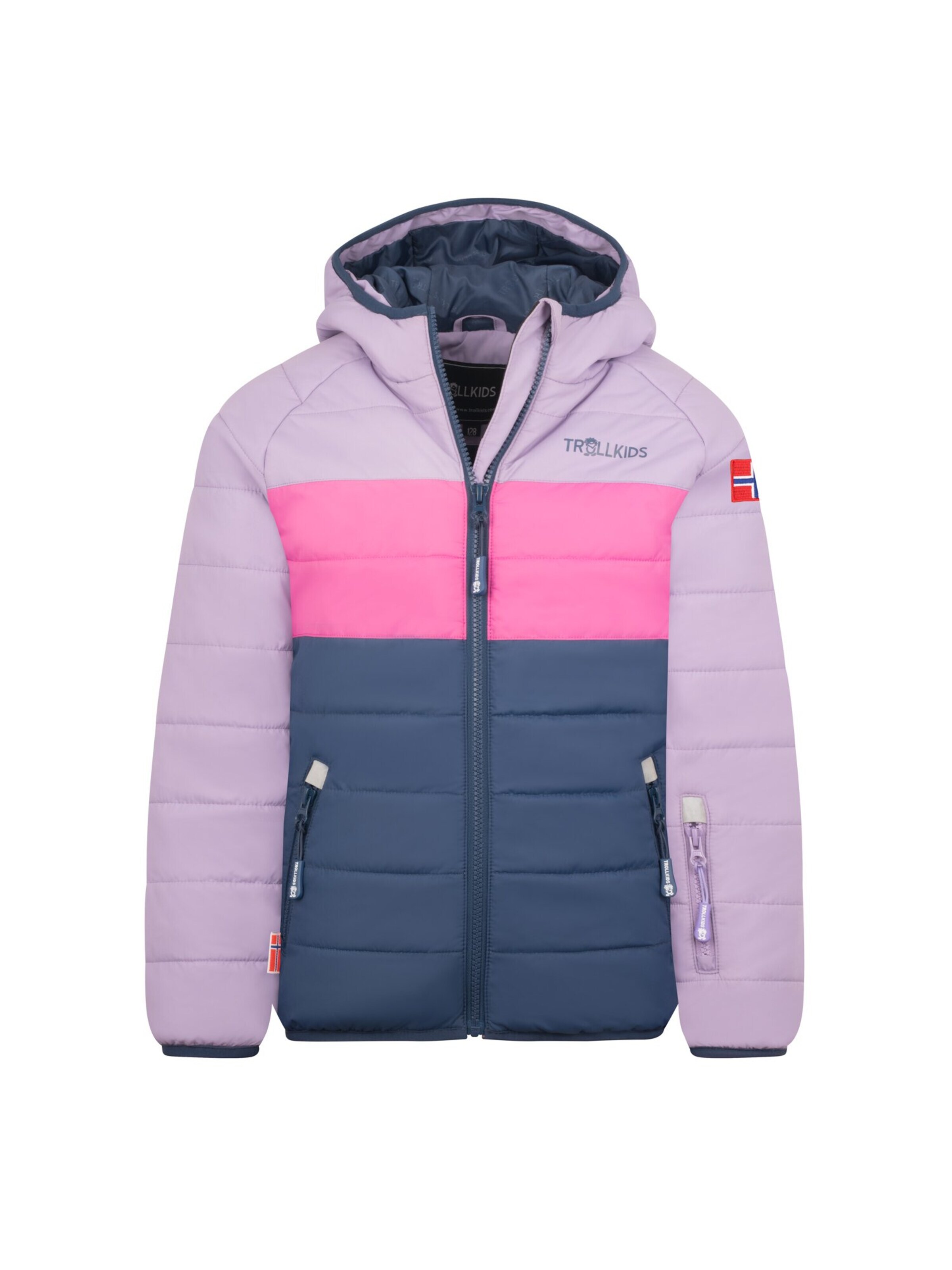 TROLLKIDS Winter Jacket in Purple: front