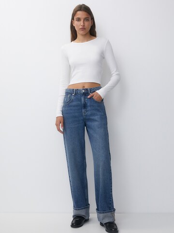 Pull&Bear Loosefit Jeans in Blau