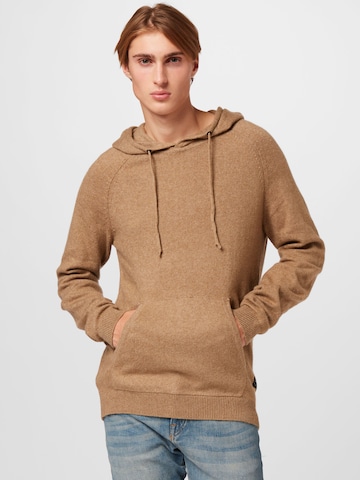 TOM TAILOR DENIM Sweater in Beige: front