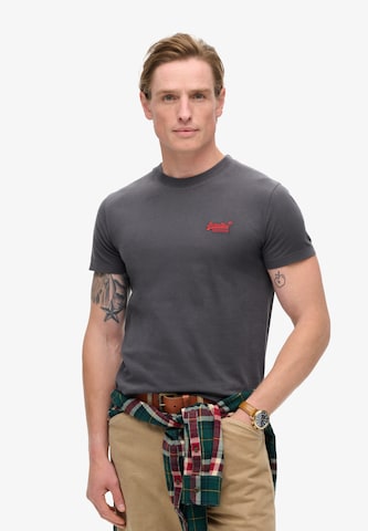 pelēks Superdry T-Krekls: no priekšpuses