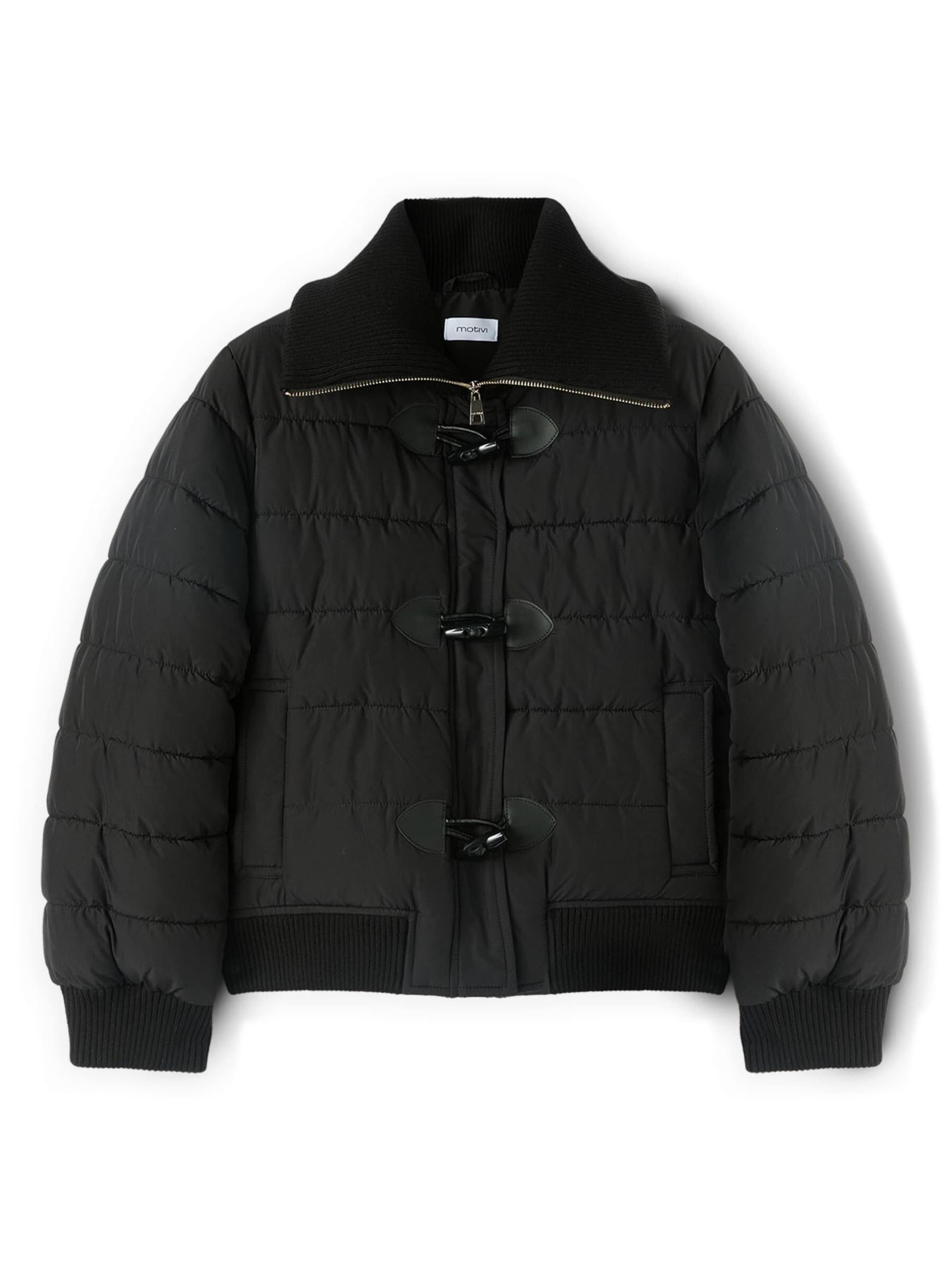 Veste d’hiver MOTIVI en noir : devant