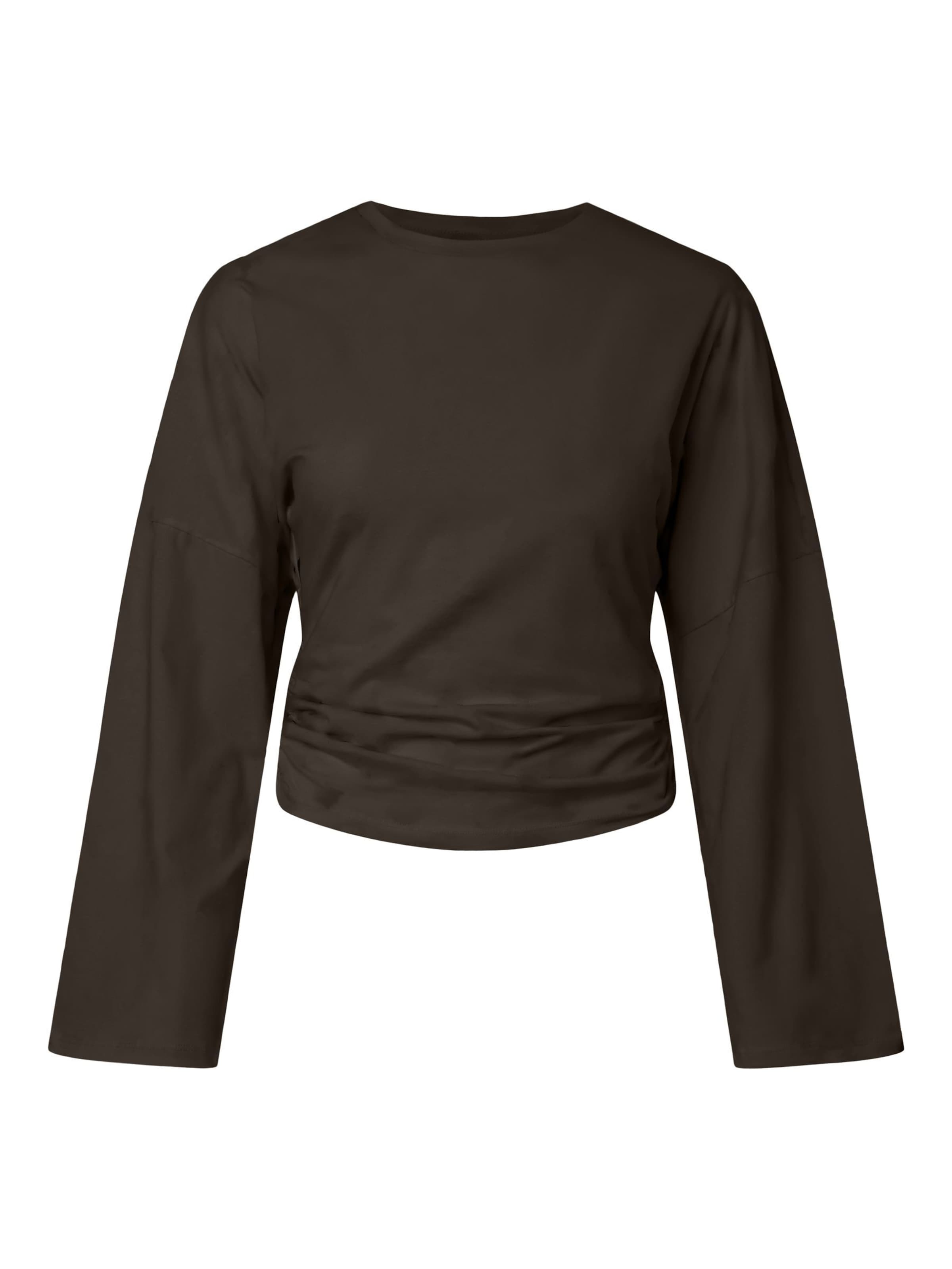 PIECES T-shirt 'PCAlli' en brun foncé, Vue avec produit