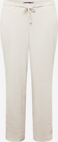 Vero Moda Curve Wide leg Broek 'CHRIS' in Grijs: voorkant