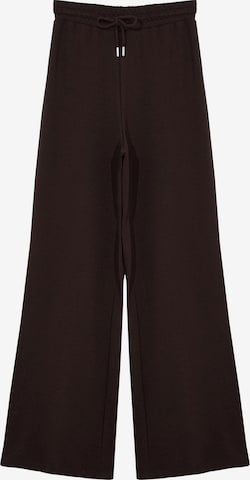 Wide leg Pantaloni di Trendyol in marrone: frontale