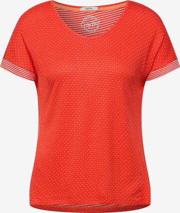 CECIL Shirt in Oranje: voorkant