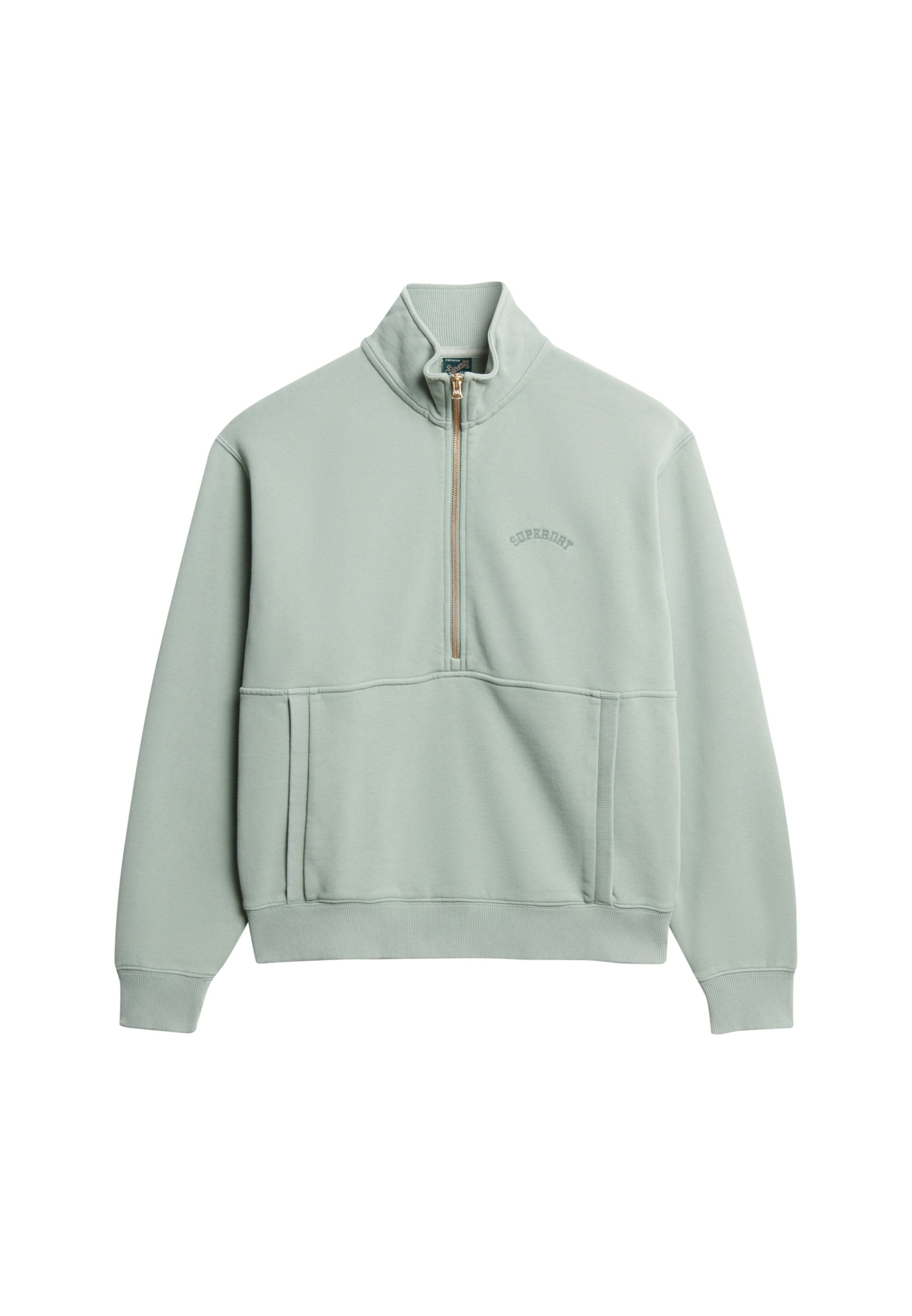 Superdry Sweatshirt 'Essential' in Groen: voorkant