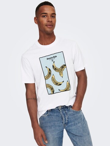 Only & Sons T-Shirt 'PARKER' in Weiß