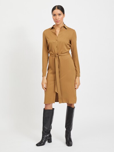 VILA Kleid 'Dania' in cognac, Modelansicht