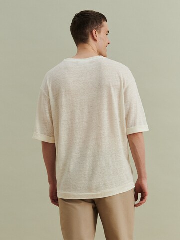 T-Shirt 'Maxim' DAN FOX APPAREL en blanc