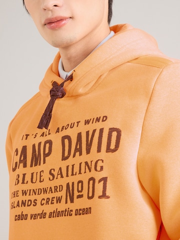 CAMP DAVID Sweatshirt in Orange