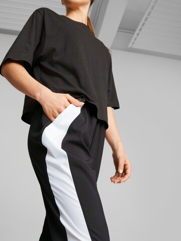 PUMA Tapered Sporthose in Schwarz