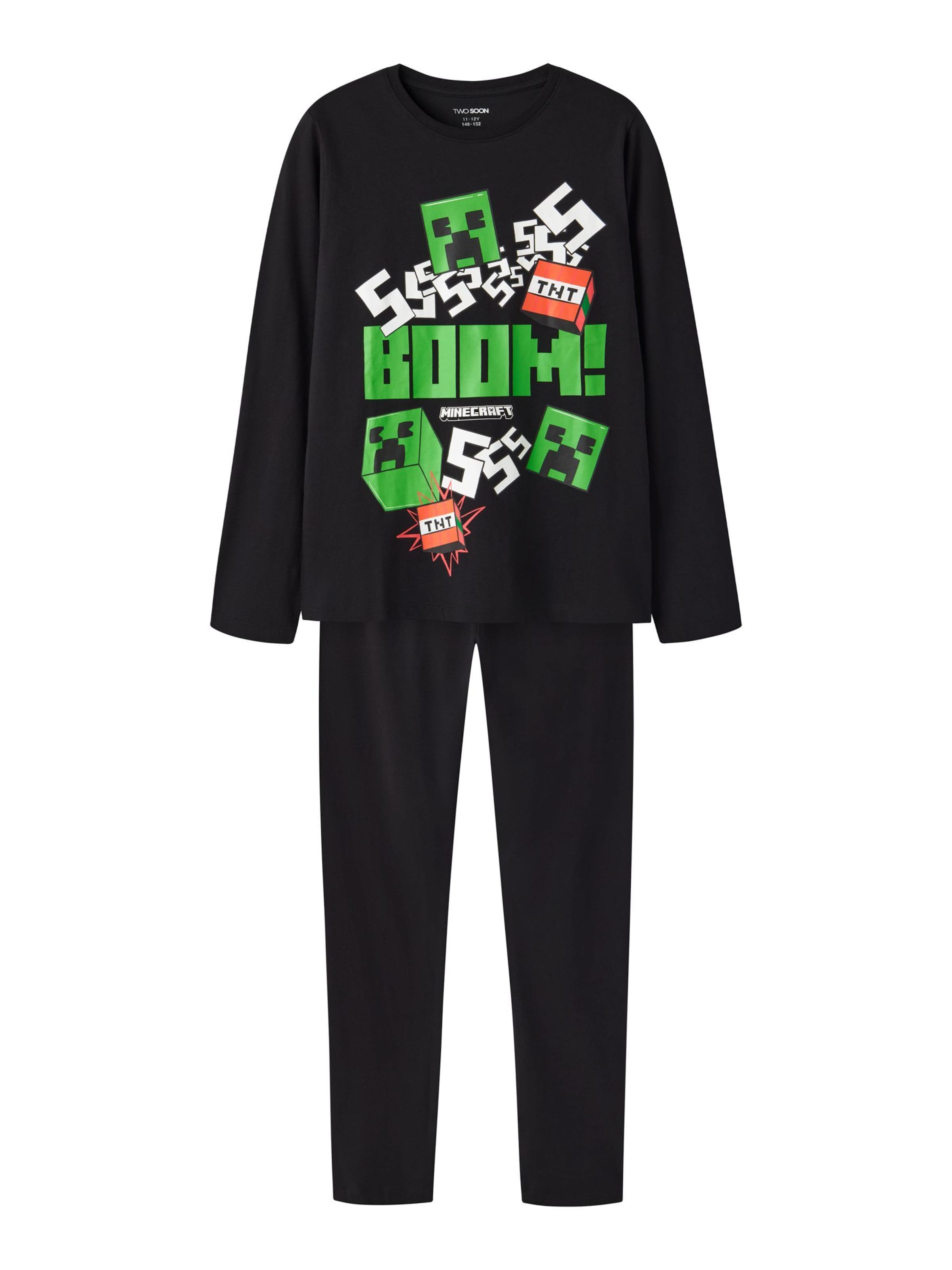 TWO SOON - Pijama en negro: frente
