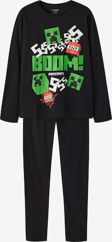 Pyjama TWO SOON en noir : devant