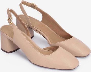 Kazar - Zapatos destalonado en beige