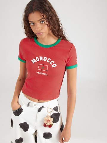 LEVI'S ®Majica 'RINGER X USA RETRO' - crvena boja: prednji dio