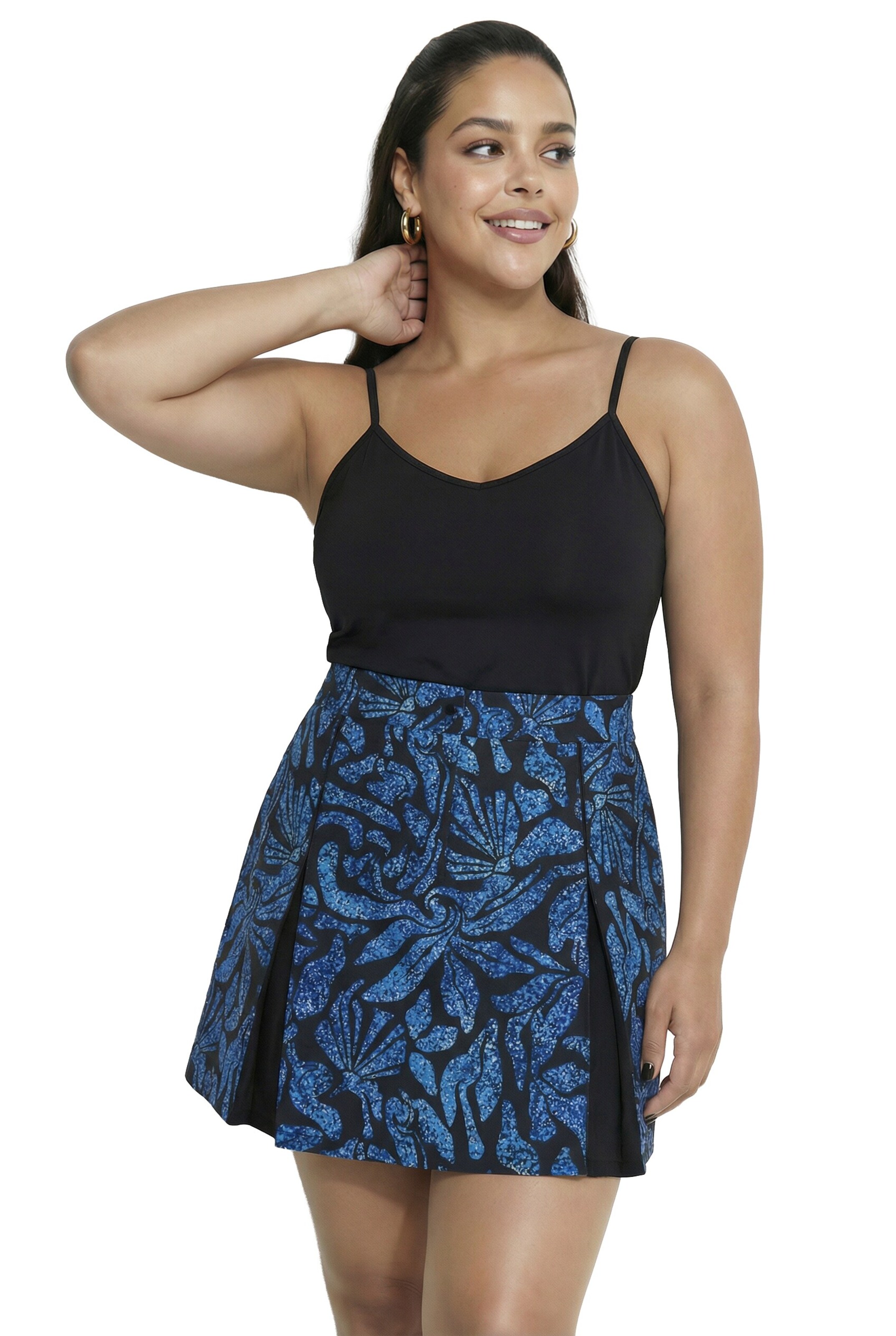 Ulla Popken Rok in Blauw