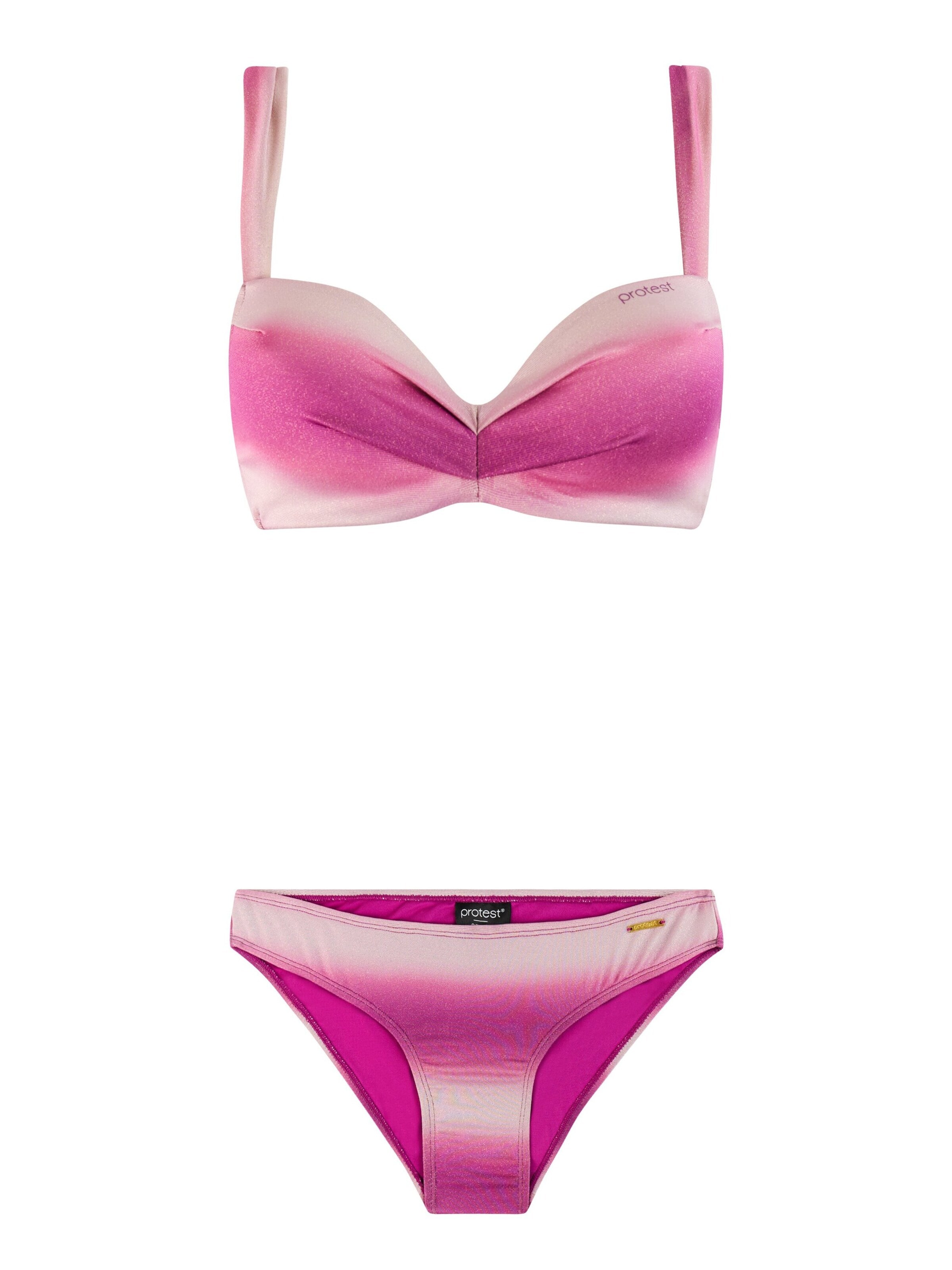 PROTEST Minimizer Bikini 'PRTChique' in Roze: voorkant