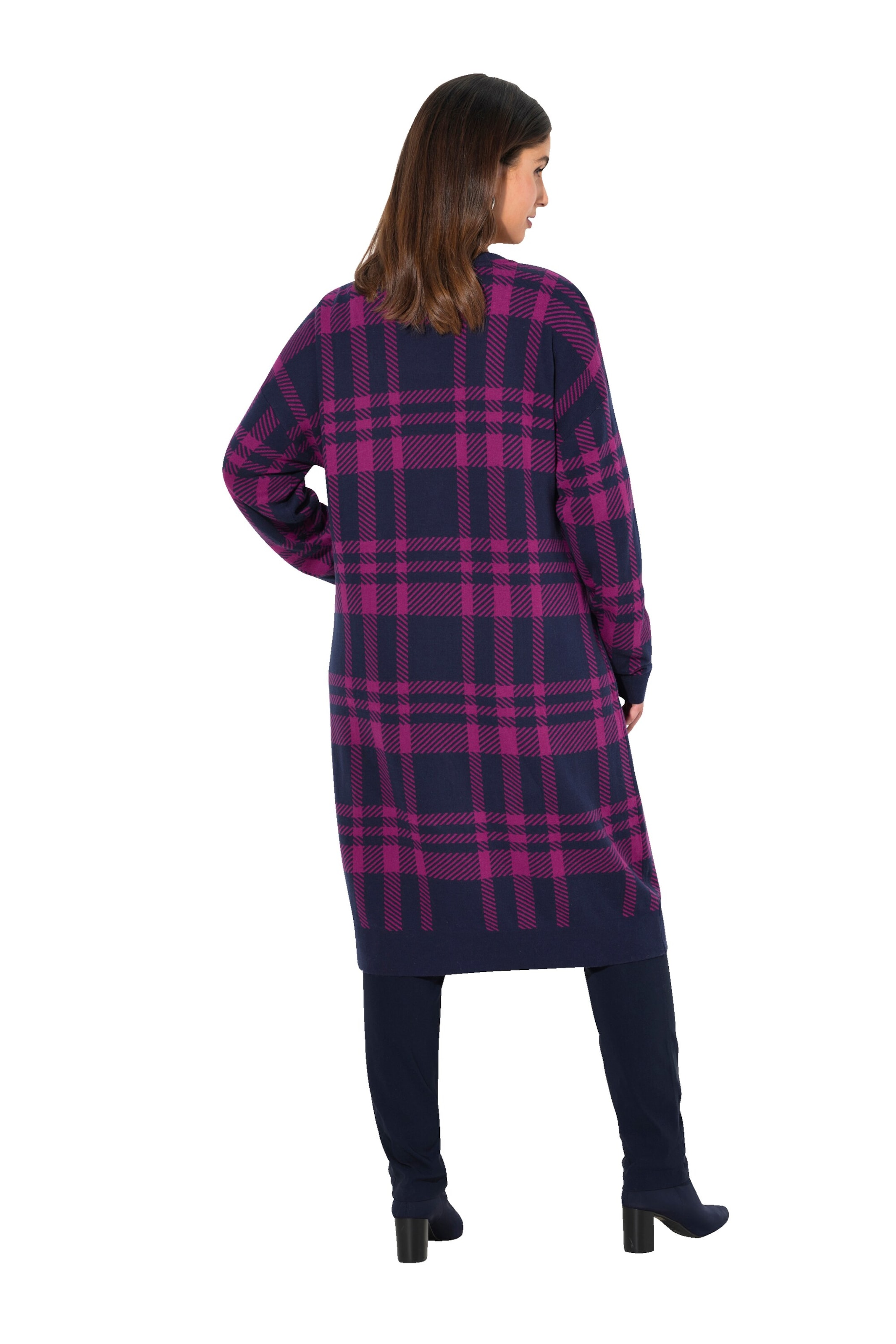 Ulla Popken Strickjacke in Blau