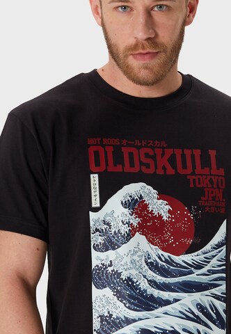 Oldskull Shirt 'Asian Big W' in Zwart