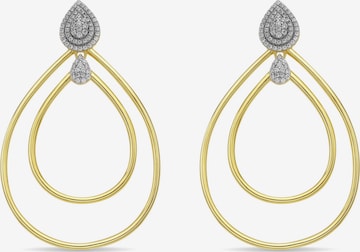 Boucles d'oreilles 'HYKA' Luxenter en blanc : devant