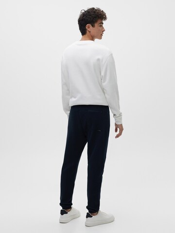 Pull&Bear Tapered Broek in Blauw