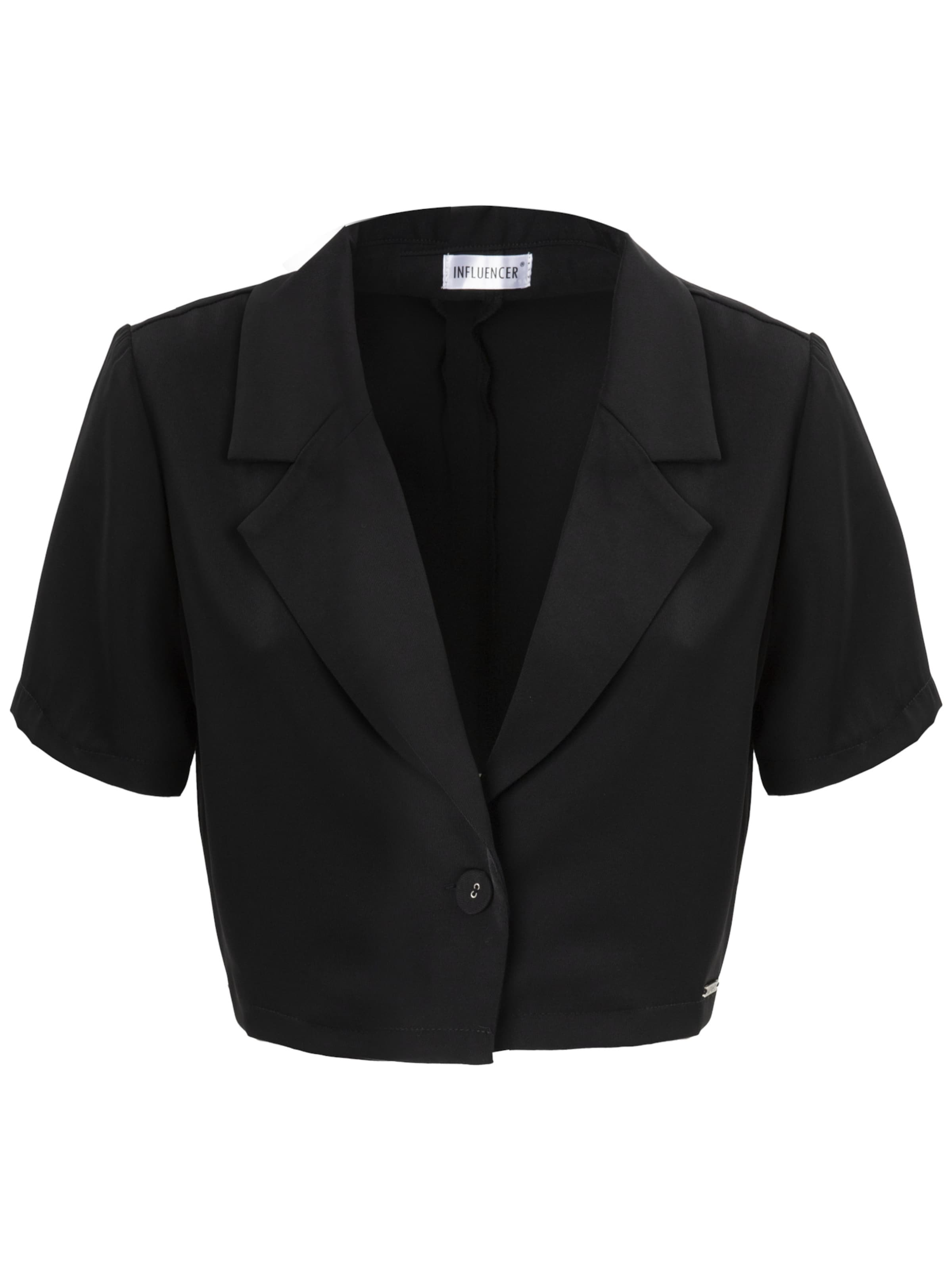Influencer Блейзер в Черный: спереди