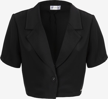 Influencer Blazer in Schwarz: Vorderseite
