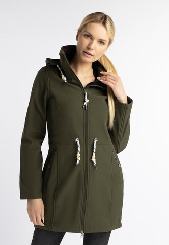 Manteau fonctionnel Schmuddelwedda en vert : devant